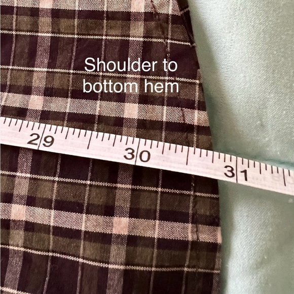 St. John’s Bay Men’s Brown Plaid Long Sleeve Button Down Shirt - Picture 10 of 11